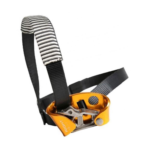 Soidarity Pie Ascender Rock Climbing Tree Cuerda Rigging Pies Riser Montañismo Seguridad Supervivencia Equipo Equipo Accesorios Escalada Oro derecho