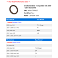 thumbnail image 2 of Crankshaft Seal - Compatible with 2000 - 2011 Volvo S40 2001 2002 2003 2004 2005 2006 2007 2008 2009 2010, 2 of 2