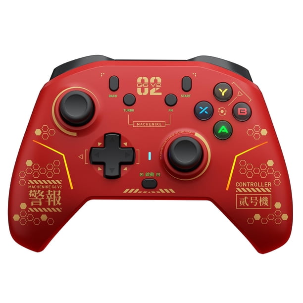 Control inalámbrico Machenike G6V2PE para PC/Switch/iOS/Android, joysticks y gatillos TMR, tasa de sondeo de 1000Hz, botones RGB reasignables, batería de 1000mAh, motor de bobina de voz