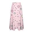 thumbnail image 6 of TaTaai Women's Plus Size Printed Skirt with Side Zipper, Elastic Waistband, and Flowy Comfortable Fit for Spring and Summer Gift, 6 of 7