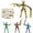 4PC, variant on T13 Action Figure Set, Titan 13 Robot Action Figure 3D Printed robo 13 Action Figure Articulated, for Collectors Desktop Decorations Gold