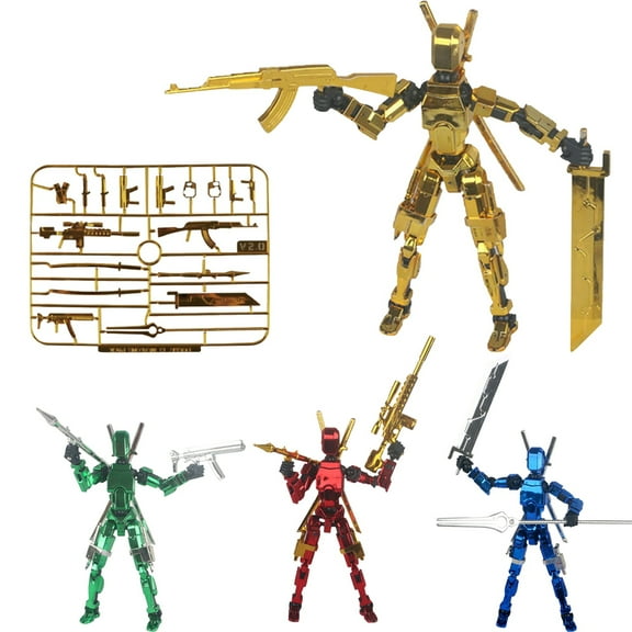 T13 Action Figure Set,3D Printed Multi-Jointed, Titan 13 Action Figures, Multi-Articular Mobile Robot T16,Desktop Decorations for Game Lovers Toys