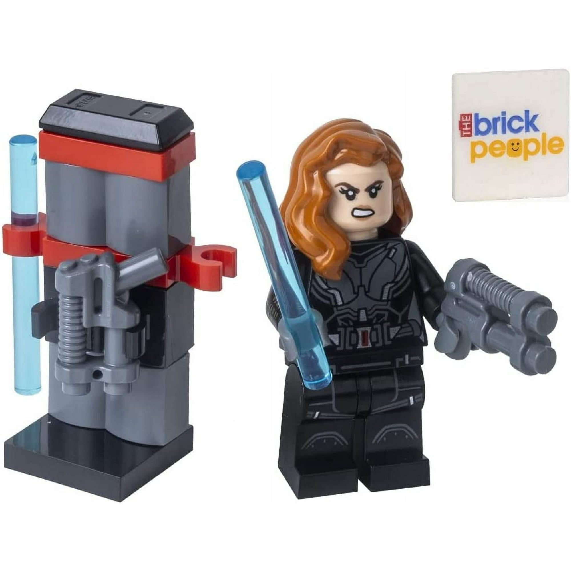LEGO Super Heroes Black Widow from Avengers Tower Battle with Weapons Stand