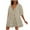 Khaki, variant on Pitauce Rompers for Women Summer Casual Striped Puff Short Sleeve Wide Leg Shorts Oversized Adjustable Neck One Piece Jumpsuits with Pockets