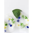 thumbnail image 4 of CHUNTIAN Women's 4 Pairs Sheer Mesh Flower Patterned Thin Casual Crew Socks Transparent Cute Summer Socks, 4 of 5
