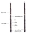 thumbnail image 2 of Pluggable Handmade Bitter Bamboo Flute/Dizi Traditional Chinese Musical Woodwind Instrument in F Key for Beginner Study Level, 2 of 7