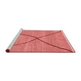 thumbnail image 2 of Ahgly Company Machine Washable Indoor Square Abstract Red Modern Area Rugs, 3' Square, 2 of 4