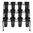 thumbnail image 5 of Flower Display Stand with 12 Buckets, 3 Layers Plant Stand with Wheels, 4 Wheels Moving Plant Cart Shelf ,Flower Cart for Patio Garden, Living Room, Florist, 5 of 28