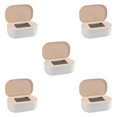 thumbnail image 1 of relayinert Stylish Desktop Countertop Mask Dispenser Storage Box with Lid Spacious Holder Plastic Baby Pink 21x14x7.8cm 5Set, 1 of 6