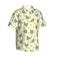 thumbnail image 2 of Balery Funny Chicken Print Men's Hawaiian Shirts Short Sleeve Beach Shirt Relaxed Fit Vacation Button Down Shirts-Medium, 2 of 9