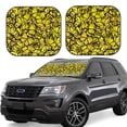 thumbnail image 1 of Fotbe Yellow Butterflies Juego de 2 Piezas de Parasoles para Parabrisas | Bloqueador Solar para Auto | Accesorios Plegables para Protección Solar Interior-Small, 1 of 6