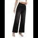 thumbnail image 3 of Pantalones Vaqueros Anchos de Talla Grande para Mujer, Cintura Alta, Adelgazantes, con Múltiples Bolsillos, Rectos, Holgados e Informales. Negro L, 3 of 10