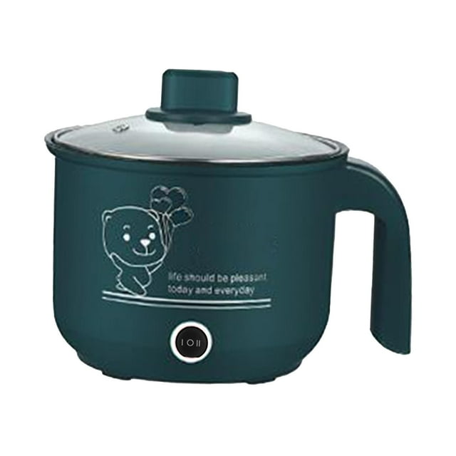 Olla de cocina eléctrica, sartén eléctrica, antiadherente, multiusos, cocina de fideos domésticos, cocina Ramen, electrodomésticos de cocina Macarena ollas calientes eléctricas