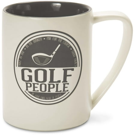 Large Pebble - Pavilion - Golf People Large Ceramic Coffee Mug