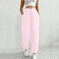 thumbnail image 2 of Sngxgn Women Pants Stretchy Work Slacks Casual Straight Leg Trousers with Pockets(Red,M), 2 of 4