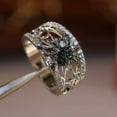 thumbnail image 5 of Creative Spider 925 Silver Ring Cubic Zircon Women Party Gift Sz 6-10, 5 of 9