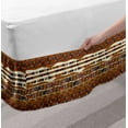 thumbnail image 2 of Ambesonne Traditional Multi-color Abstract Gathered Microfiber Bed Skirt, Queen, 2 of 2