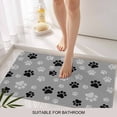 thumbnail image 3 of Pet Paw Printed Door Mat&nbsp;Indoor Outdoor Entrance, Non Slip Rug for Kitchen Bathroom Entryway Rug, Modern Black Grey Watercolor Dog Claws Washable Doormat Floor Mat 20x31.5 Inch, 3 of 8