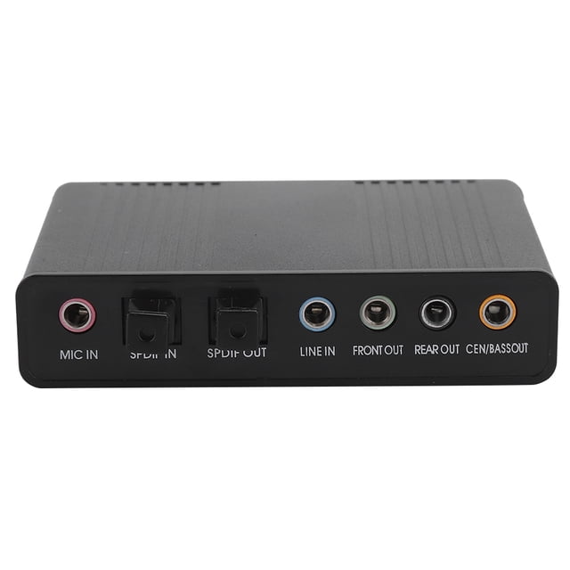 Adaptador de audio para tarjeta de sonido externa DM HD10 USB 5.1 para computadora y grabación de karaoke