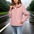 thumbnail image 2 of Jsaierl Women's Hooded Zip Up Windproof Jacket with Chest Pocket Lightweight Windbreaker for Travel Hiking Outdoor, 2 of 8