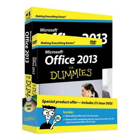Office 2013 For Dummies Book Dvd Bundle Walmart Com