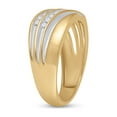 thumbnail image 4 of Diamond Princess 10kt Yellow Gold Mens Round Diamond Wedding Band Ring 1/4 Cttw, 4 of 4