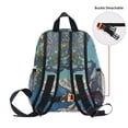thumbnail image 5 of FORMRS Kids School Backpack with Front Zippered Pocket 12" Student Travel Daypack, Blue Tree, 5 of 6