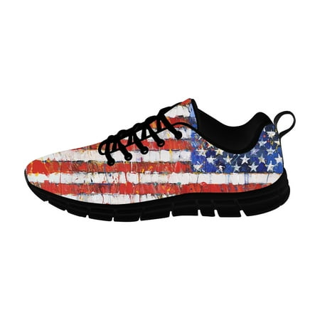

Hot American Flag Sports Shoes Mens Womens Teenager Sneakers Casual Custom High Quality Couple Shoes Latest Black Running Shoe