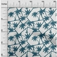 thumbnail image 2 of oneOone Cotton Poplin Twill Teal Blue Fabric Tropical Leaf Diy Clothing Quilting Fabric Print Fabric By Yard 56 Inch Wide, 2 of 4