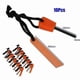 thumbnail image 4 of 10x Fire Starter Flint Steel Striker Survival Kit Ferro Rod Outdoor Camping Tool, 4 of 5