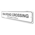 thumbnail image 4 of Railroad Crossing Novelty Sign, Metal Wall Decor - 4x18 inches, 4 of 4