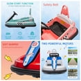 thumbnail image 6 of 6V Bumper Car Ride on Toys, Battery Powered with Music and Lights, 360 Degree Spin Kids Bumper Car for 1.5-6 Ages, Green, 6 of 7