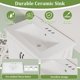 thumbnail image 3 of QinaQin Mueble para baño de 24 pulgadas con lavabo de cerámica, gabinete independiente con puerta de cierre suave y cajón amplio, ideal para organizar y renovar tu baño, 3 of 8