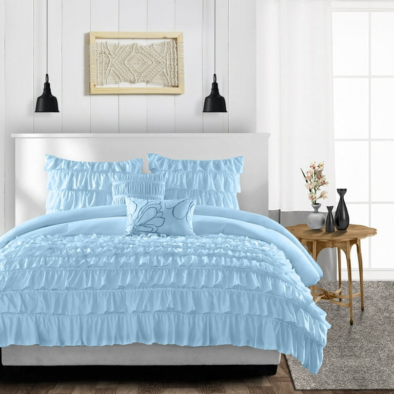 Light blue comforter twin xl discount