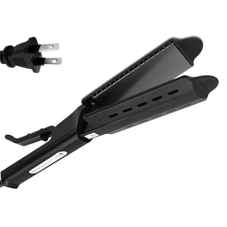 Xinxinyy Hair Straightener Temperature Adjutstable Wet Dry Curling Iron