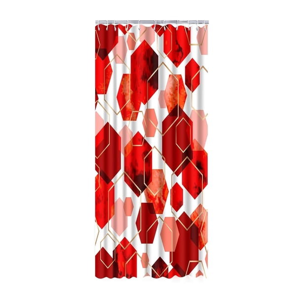 Cortina de ducha para baño, cortina de baño impermeable con decoración de arte geométrico, juegos de cortinas de ducha de tela abstracta para decoración del hogar