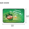 thumbnail image 7 of GZHJMY St. Patrick's Day Clover Door mat Non Slip Floor Door Rug, Soft Floor Mat for Kitchen Garden Bedroom Indoor Outdoor Entrance Home Holiday Decoration 23.6" x15.7", 7 of 7