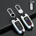 thumbnail image 3 of Car Key Fob Cover Case Protector Zinc Alloy Silicone Car Key Fob Case Cover For KIA Sportage Sorento Optima Soul, 3 of 14