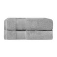 thumbnail image 2 of Superior Aria Turkish Cotton 2-Piece Bath Towel Set, Ultra Soft Heavyweight Towels, Grey, 2 of 6