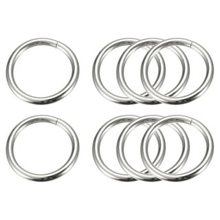 70mm OD Metal O Ring Iron Electroplated Gold Tone 10 Pack 