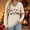 Khaki, variant on asdoklhq Christmas Womens Sweater Women's Fashionable and Casual Loose Christmas V-neck Long Sleeved T-shirt Top Red M