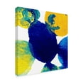 thumbnail image 2 of Trademark Fine Art 'Yellow and Blue Abstract Flowing Paint ' Canvas Art by Amy Vangsgard, 2 of 3
