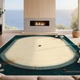 thumbnail image 2 of Design&I 8'x10' Washable Area Rug Vintage Record Player Turntable Distressed Nostalgic Aesthetic for King Size Bedroom, Under Bed, Sleek Flatweave Pet Friendly, 2 of 7