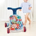 thumbnail image 1 of de empuje para bebés, juguete para caminar para niños pequeños, Panel de juego extraíble para niños y niñas con música de sonido, juguete Azul CUTICAT andadores para niños, 1 of 8