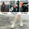 thumbnail image 5 of AUXDIQ Wellington Boots Women Mid-calf Wellies Waterproof Rain Boots Outdoor Garden Shoes, 5 of 6
