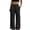 Black, variant on Metallic Pants Women 2026 Trendy Elastic High Waist Drawstring Wide Straight Leg Sparkly Velvet Pants with Pockets