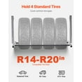 thumbnail image 2 of VEVOR Wall Mounted Folding Tire Rack 32"- 48" Adjustable Storage Rack for Garage, 2 of 9