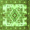 thumbnail image 1 of Ahgly Company Indoor Square Medallion Green Traditional Area Rugs, 4' Square, 1 of 1