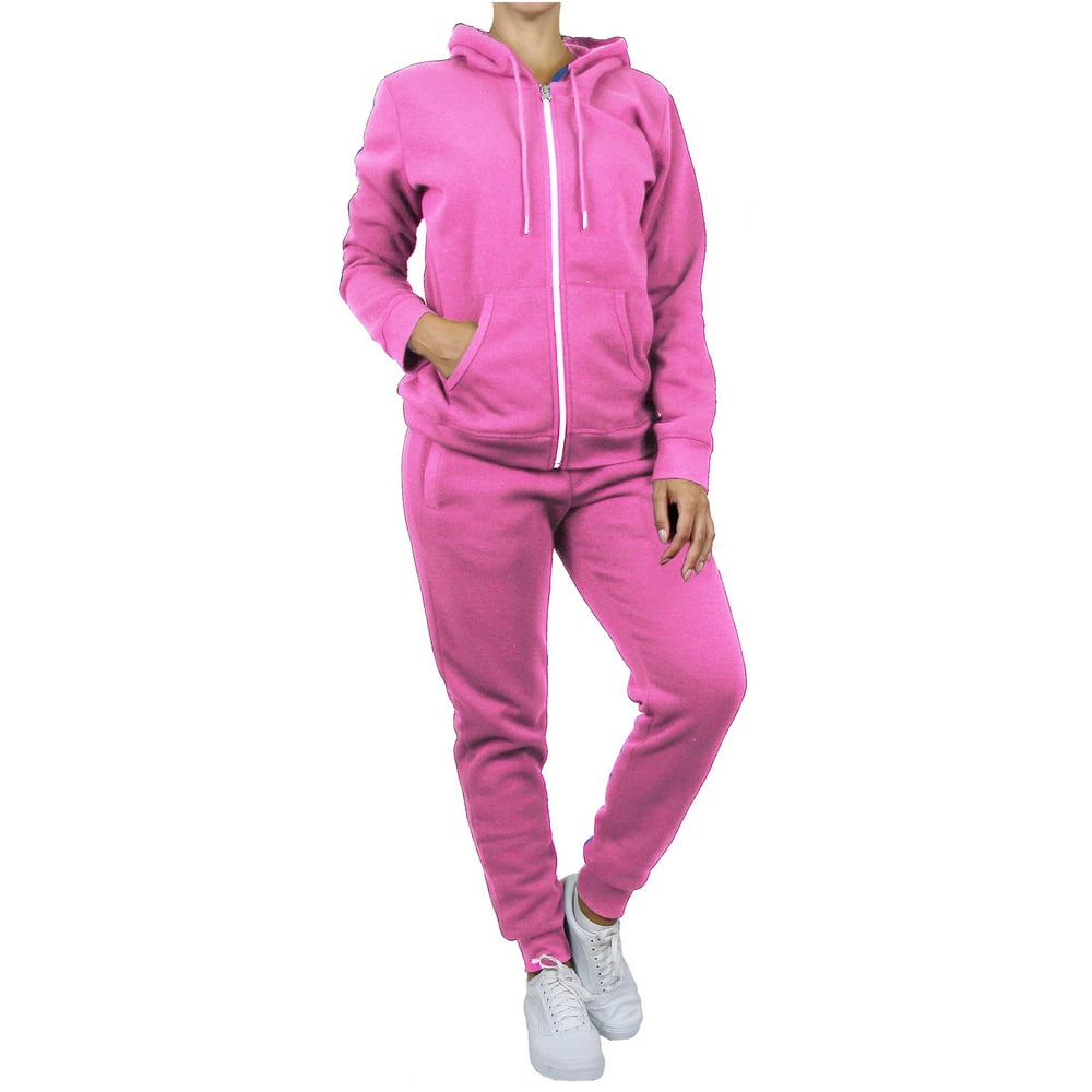 GBH - Womens Fleece Hoodie & Jogger Set - Walmart.com - Walmart.com