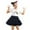 Black, variant on TSADFHJI Cute Girls Dresses Size 10-12 Children's Fashion Solid Color Bow Tutu Dress Girls' Tutu Dress 2-4 Years Wine